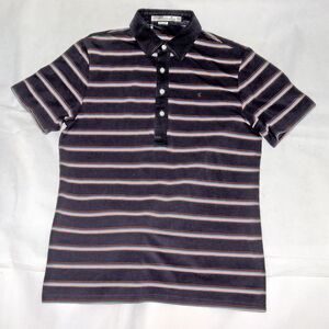 Criquet Slim Fit‎ Men's Short Sleeve Striped Golf Polo Shirt Size Medium